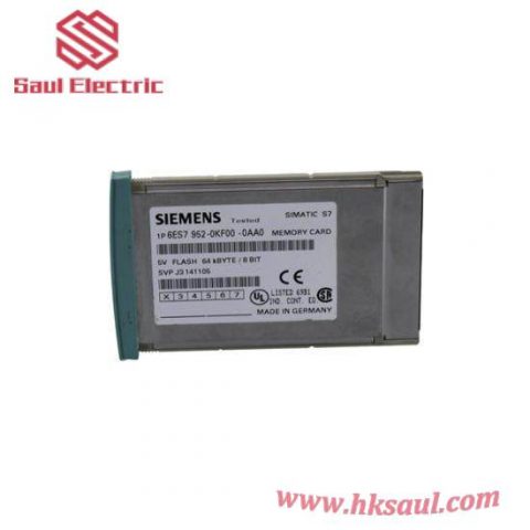 SIEMENS 6ES7952-0KF00-0AA0 Memory Card: Precision & Reliability for Industrial Automation